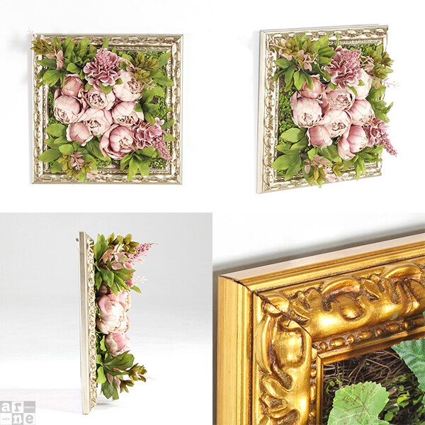 ウォールフラワー 造花 インテリア アートパネル フェイクグリーン 花 光触媒 フラワーアレンジメント フラワー 壁面 》 |  | 03