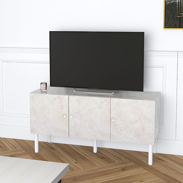 arne（アーネ） テレビ台 ローボード テレビボード 120 鏡面 完成品