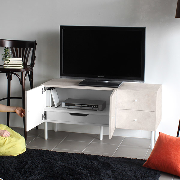 arne（アーネ） テレビ台 ローボード テレビボード 120 鏡面 完成品