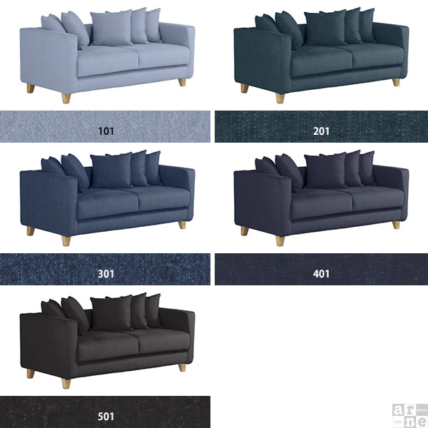 ソファカバー 三人掛け 肘あり デニム生地 ソファーカバー ソファ  