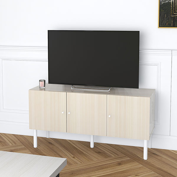 テレビ台 120cm 52インチ対応　ホワイト　鏡面 白　テレビボード　TV台 arne（アーネ） テレビ台 白 テレビボード ホワイト 鏡面 120