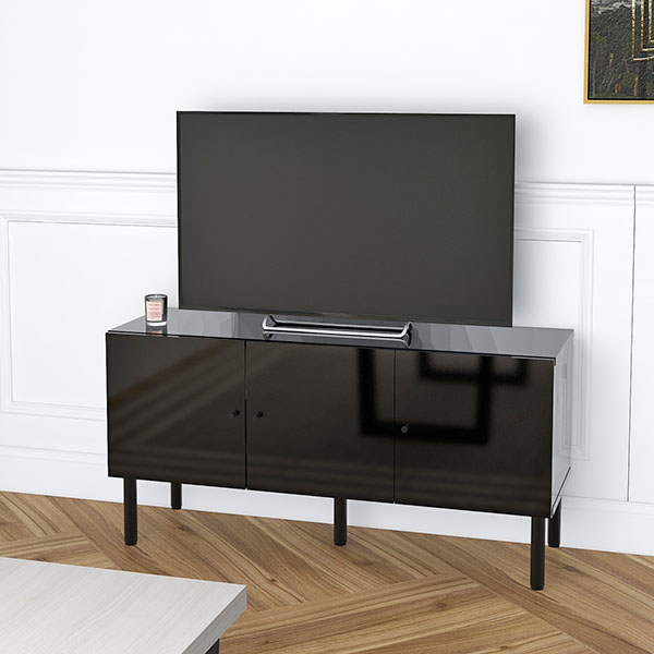 arne（アーネ） テレビ台 120cm ローボード テレビボード 120 黒