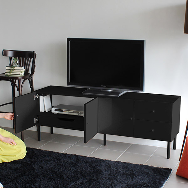 arne（アーネ） テレビ台 ローボード ロング TV台 テレビボード 鏡面 