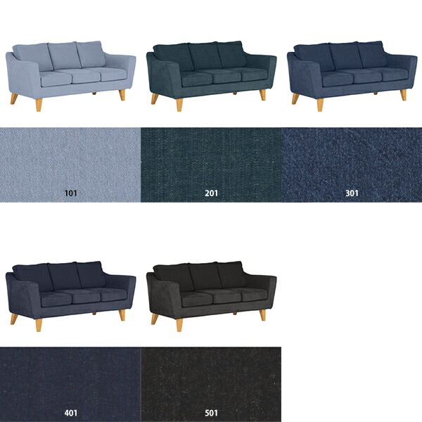 ソファカバー 3人掛け デニム 肘あり ソファ...の詳細画像1