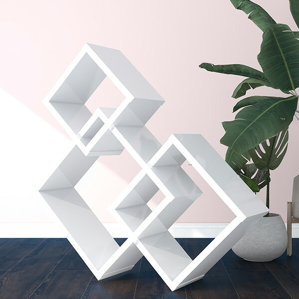 オープンシェルフ オープンラック シェルフ 飾棚 ディスプレイラックRWshe1 arne（アーネ） ディスプレイラック ホワイト ラック 棚 白 オープン