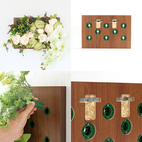 造花 胡蝶蘭 光触媒 白 壁掛け ウォールフラワー 壁掛け観葉植物 花