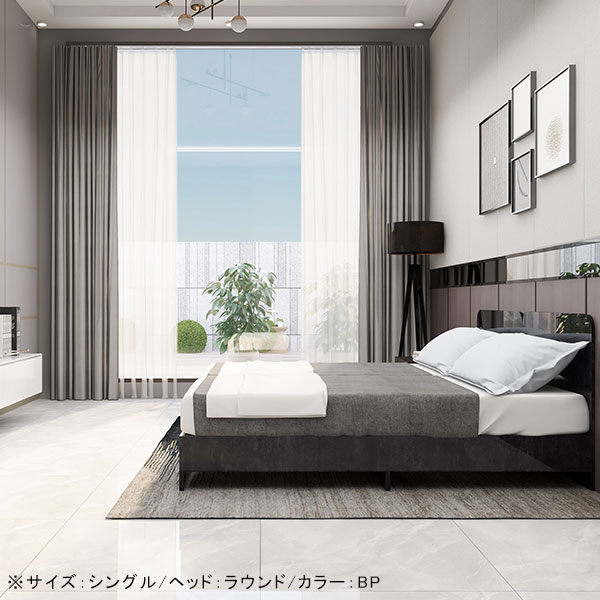 ベッドフレーム ベッド シングル すのこ シングルベッド フレーム 白 日本製 フレームのみ 国産 ホワイト 鏡面 一人暮らし □｜arne｜11