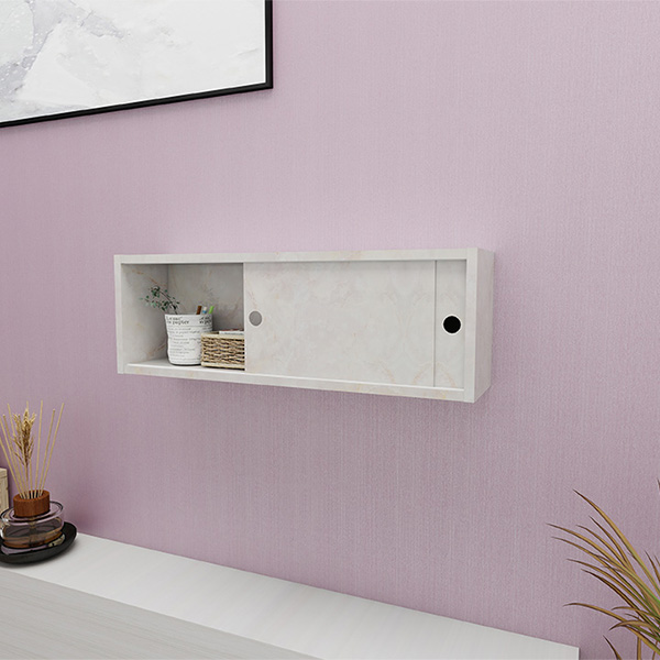 arne（アーネ） ウォールシェルフ 賃貸 壁掛け 棚 扉付き 引戸 壁面