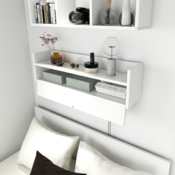 arne（アーネ） ウォールラック 壁掛けシェルフ ケーブルボックス