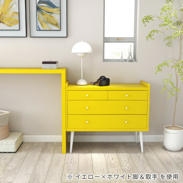 チェスト たんす 90 北欧 おしゃれ 収納 引き出し 脚付き 完成品 サイドボード 可愛い ピンク ブルー リビングボード 3段 リビングチェスト ☆_8