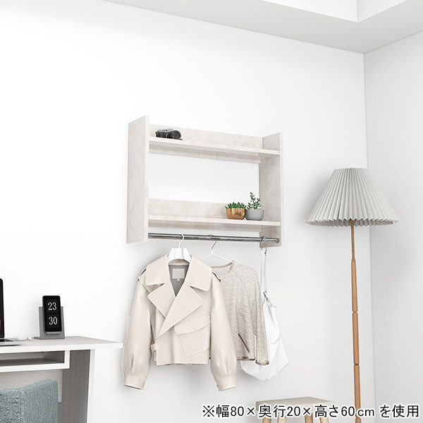ハンガーラック 壁掛けハンガーラック 衣類収納 賃貸 コンパクト 洋服 収納 洋服収納 コートラック リビング インテリア ★_10