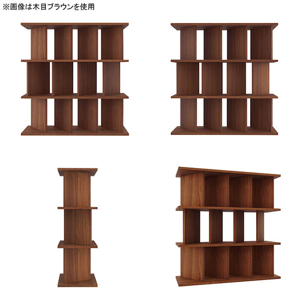 間仕切り棚 収納 おしゃれ パーティションラック 収納棚 完成品 日本製 鏡面加工 シェルフ ラック キッチンカウンター ブックシェルフ ☆_3
