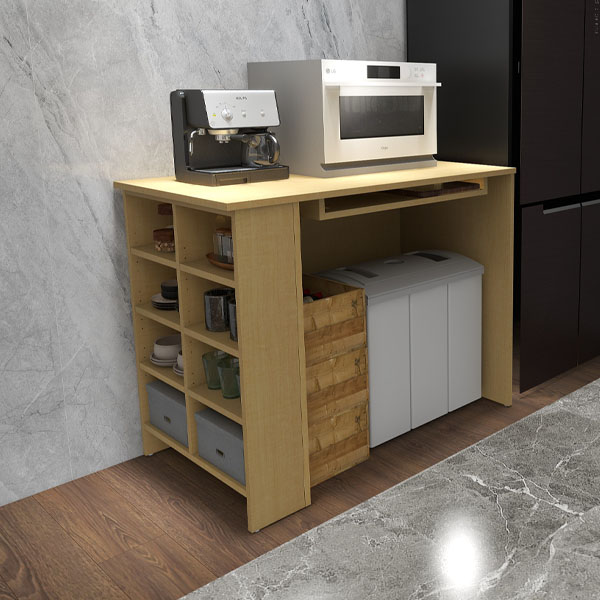 arne（アーネ） カウンターテーブル デスク 収納棚 収納付きテーブル