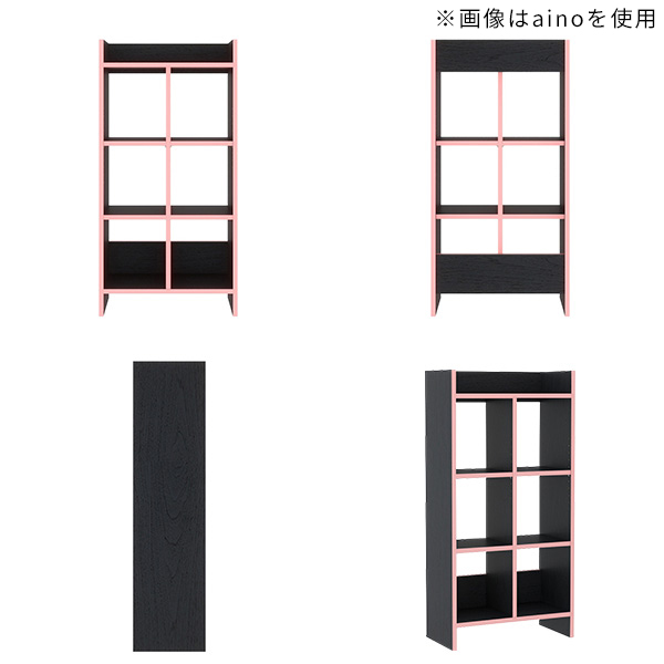 オープンラック ラック 大理石調 モダン 什器 おしゃれ 収納ラック 収納棚 隙間収納 マガジンラック キッチンボード オープン 連結 キッチンラック 本棚 ☆_3