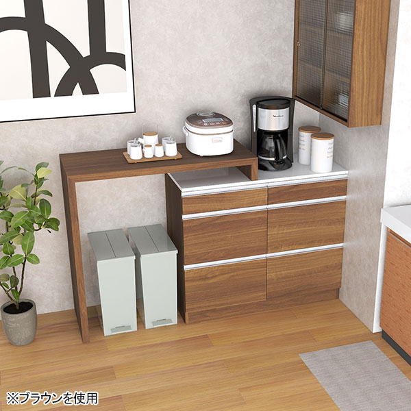 キッチンカウンター レンジ台 食器棚 伸縮 間仕切り キッチンボード