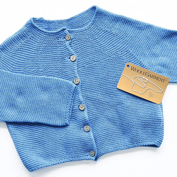 カーディガン こども 羽織り アウター コットン 綿 日本製 無縫製 ニットカーディガン moc モック Garter knitting ⊇｜arne｜09