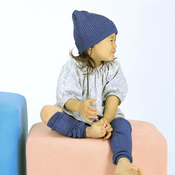 ニット帽 キッズ べビー 無縫製 ホールガーメント キャップ ジュニア 女の子 男の子 コットン リブ コットン100％ おしゃれ 日本製 帽子 ⊇｜arne｜05