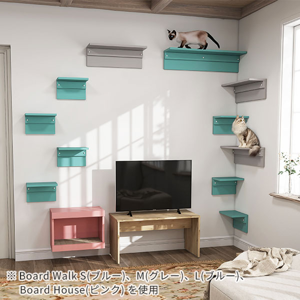 キャットウォーク 猫 壁 棚 ウォールシェルフ 90 石膏ボード キャット
