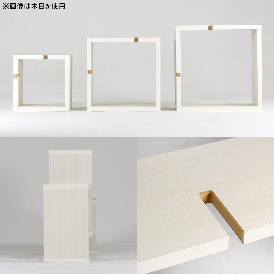【美品】arne:オープンラック/モダン棚(ホワイト) arne（アーネ） オープンシェルフ ホワイト ディスプレイラック 飾り棚