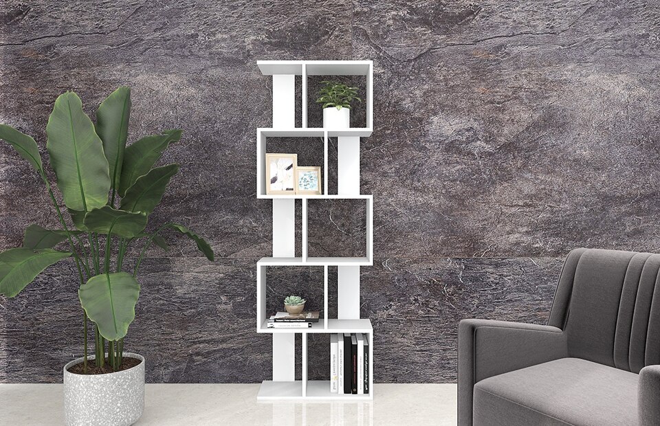 arne（アーネ） オープンラック スリム 5段 ラック 約奥行25 棚 木製