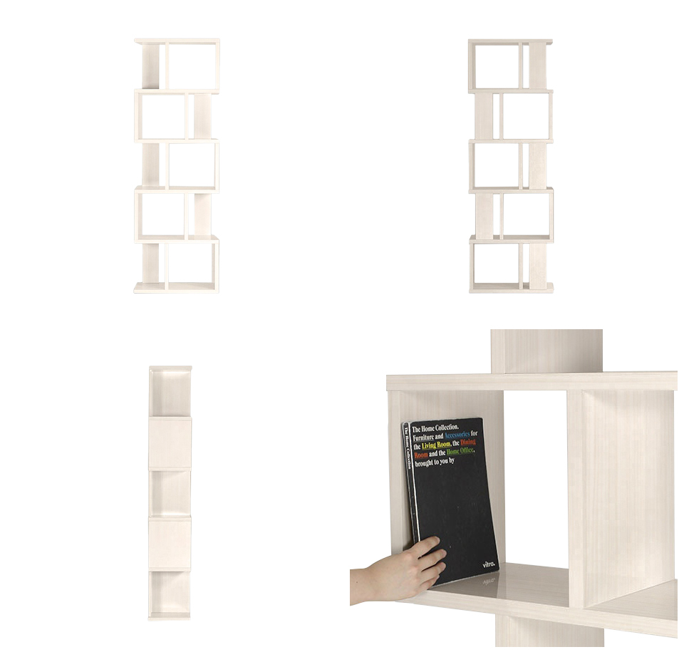 arne（アーネ） ディスプレイラック 完成品 本棚 ホワイト オープン