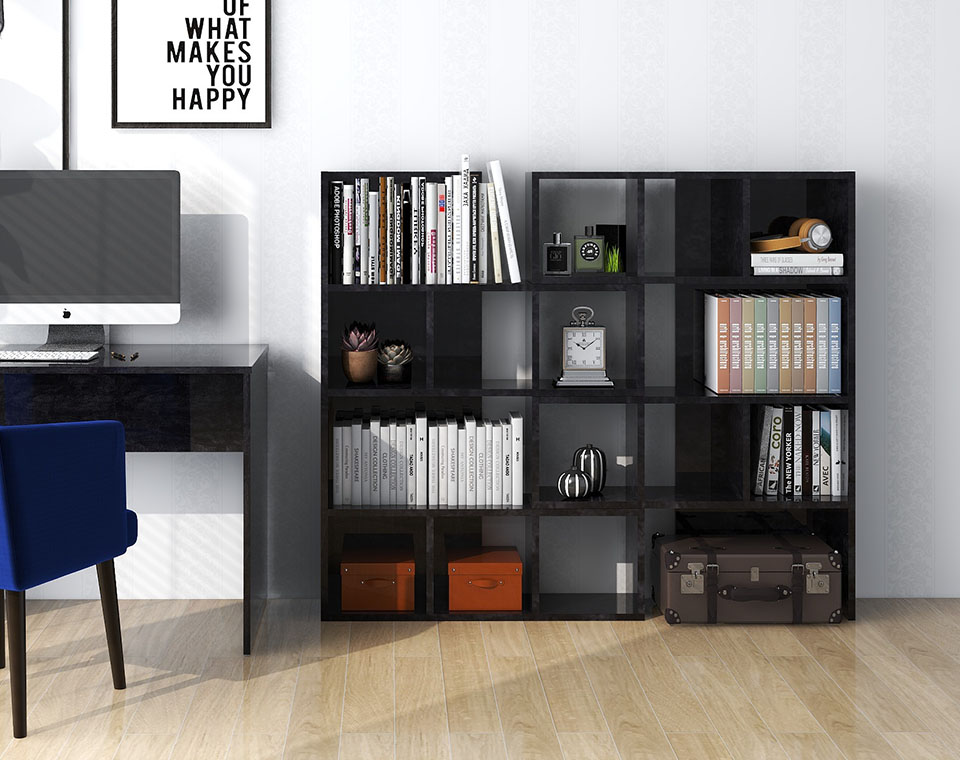 arne（アーネ） ディスプレイラック 完成品 本棚 ブラック