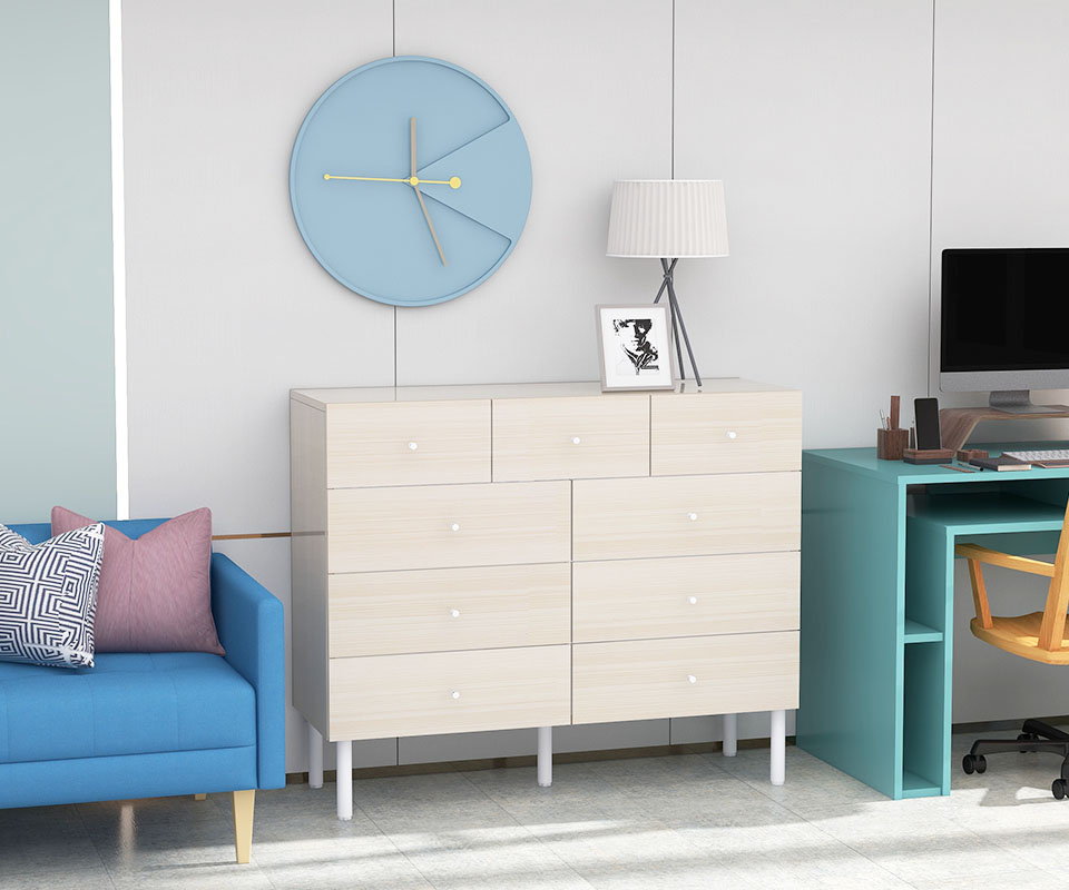 【arne】可動チェスト　日本製 arne（アーネ） チェスト タンス 大容量 4段 ホワイト 完成品 ワイド