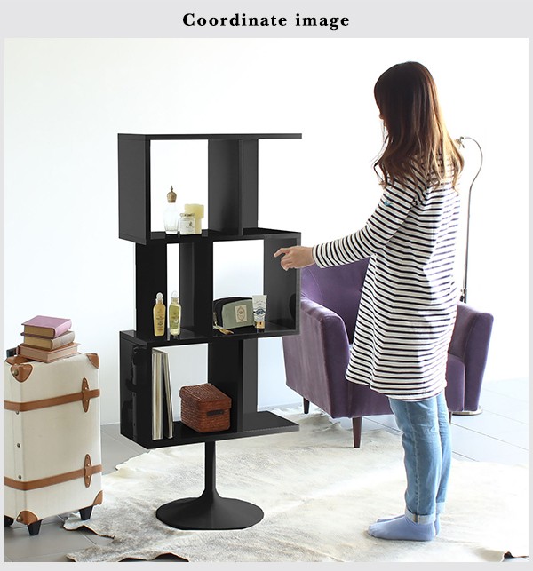 arne（アーネ） ディスプレイラック 脚付 ラック ディスプレイ 棚 黒