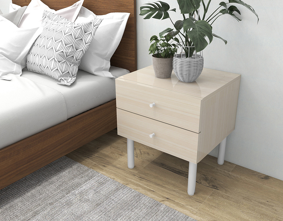 arne（アーネ） ミニチェスト ローチェスト 脚付き 2段 サイドチェスト