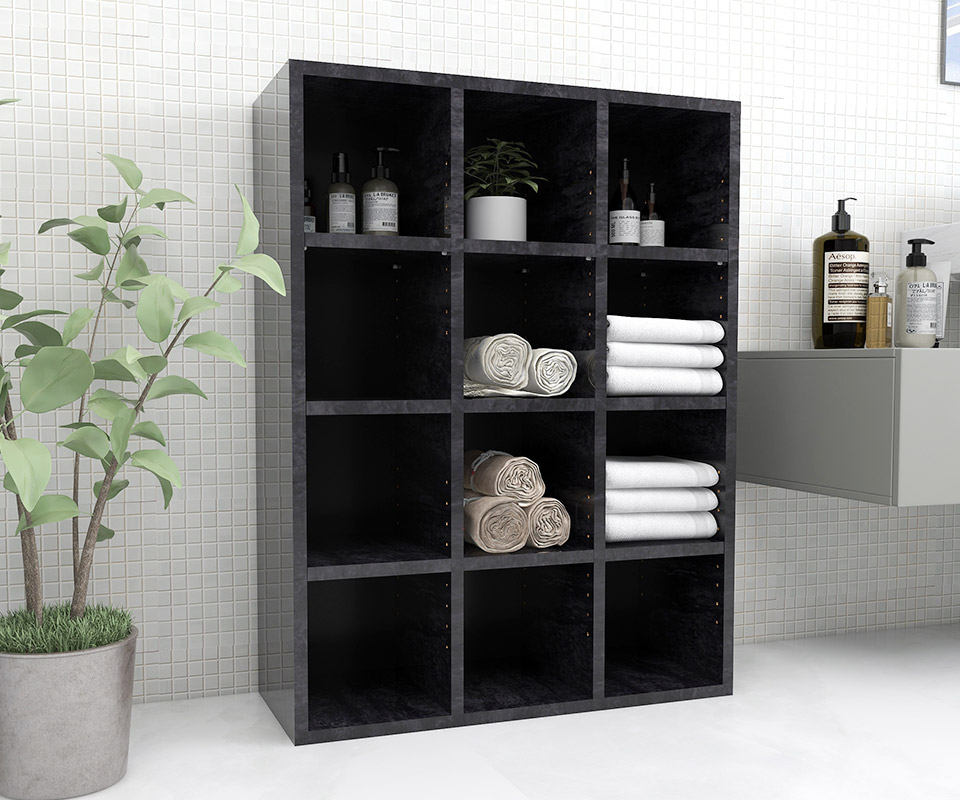 arne（アーネ） 本棚 大容量 ラック 4段 棚 本箱 a4対応 ディスプレイ