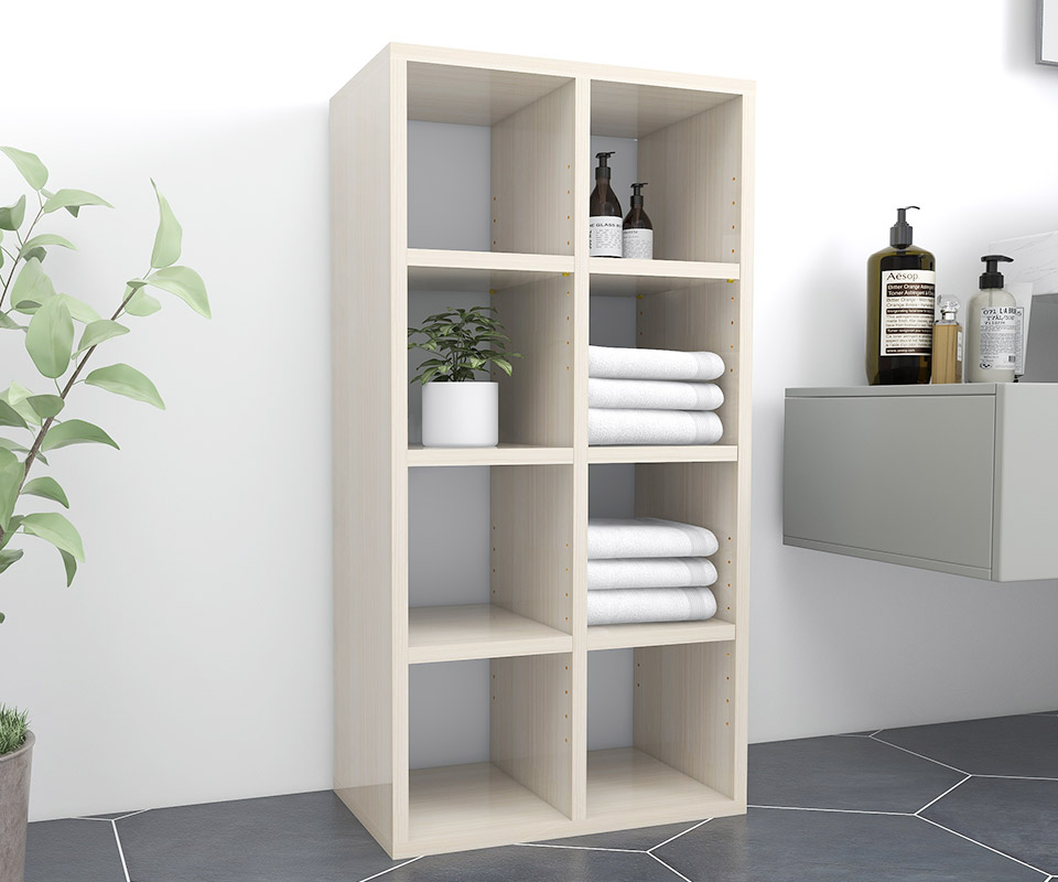 棚　ホワイト arne（アーネ） 本棚 カラーボックス a4 オープンラック 白 3段 ラック