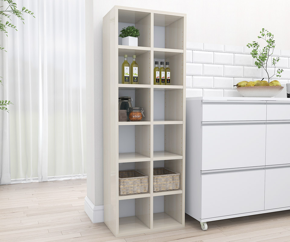 arne（アーネ） 本棚 リビング収納 ディスプレイラック ホワイト 収納