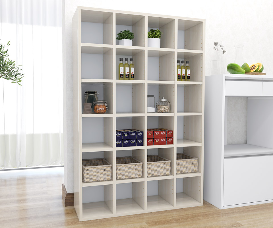 arne（アーネ） 本棚 大容量 オープンラック 白 奥行30cm おしゃれ