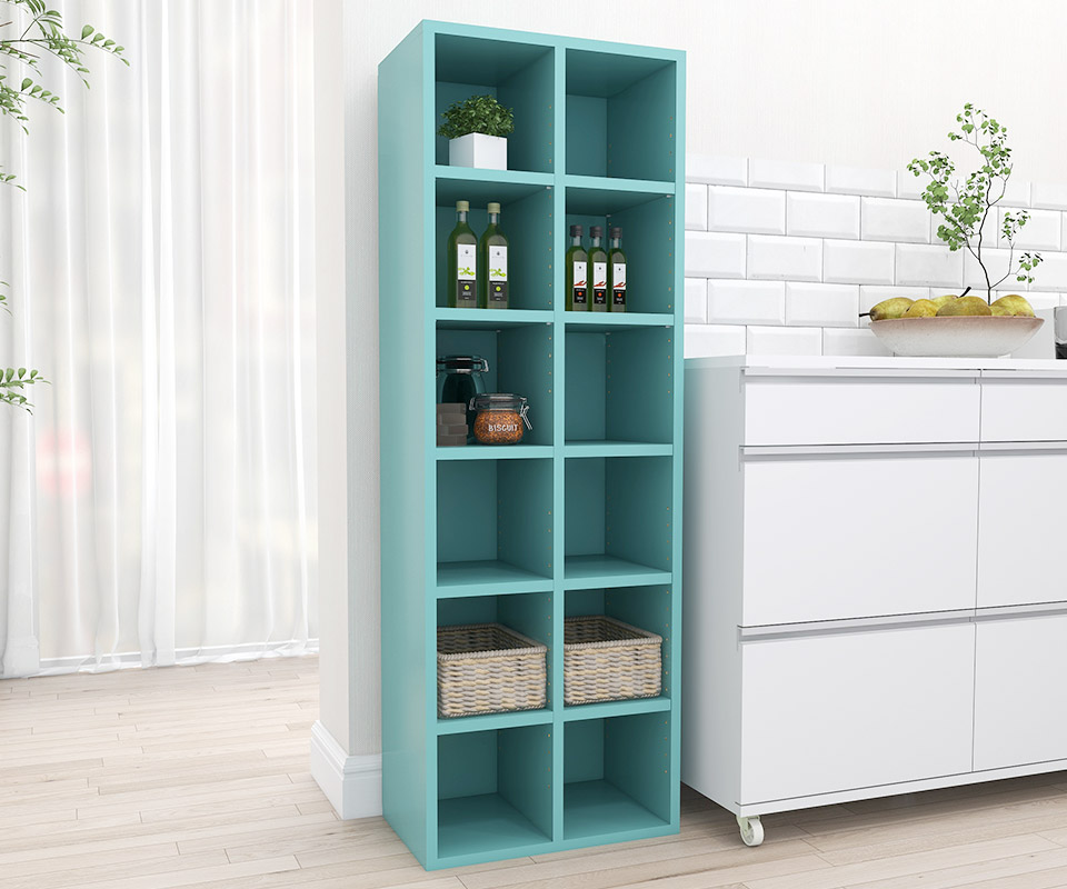 arne（アーネ） 本棚 グレー 大容量 子供 オープンラック 幅50 奥行