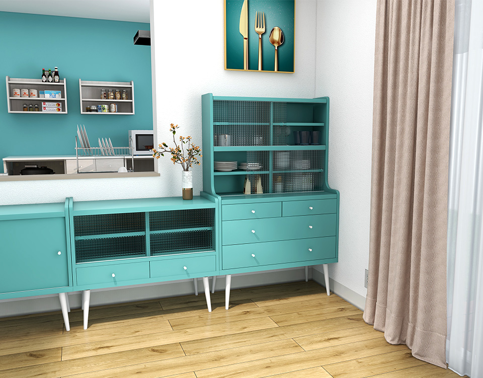 arne（アーネ） 食器棚 ガラス戸 キッチン収納 北欧 おしゃれ 収納