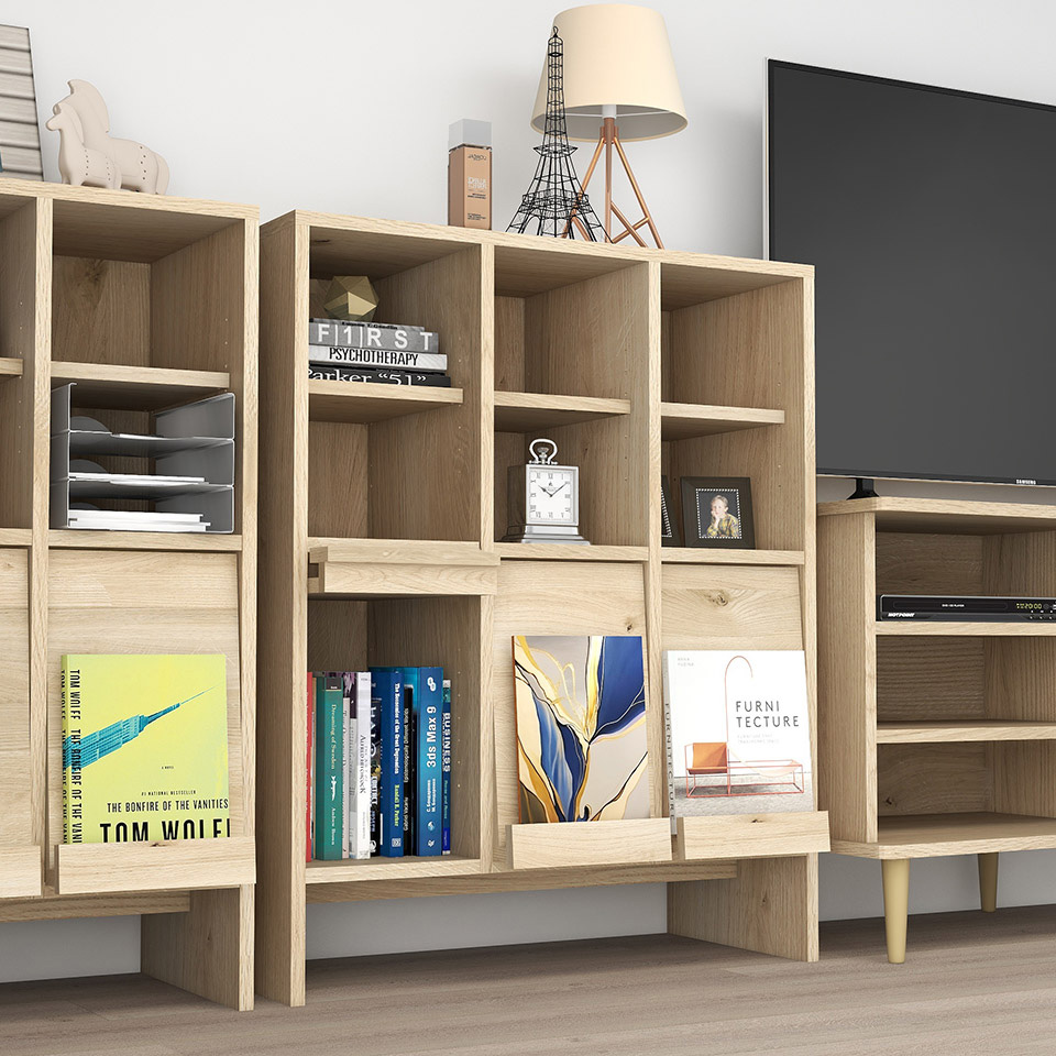 arne（アーネ） 本棚 リビング本棚 木製 完成品 収納家具 日本製