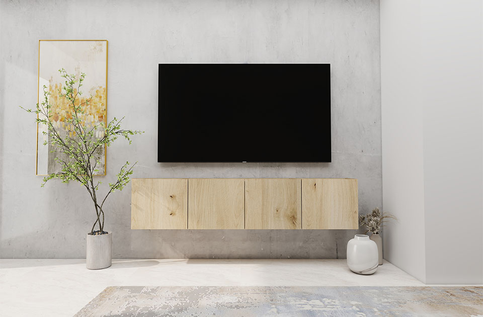 枠付きTVボード　160×42×152　分解可能 テレビ台 ローボード テレビボード 幅180cm 完成品 大型テレビ対応 50