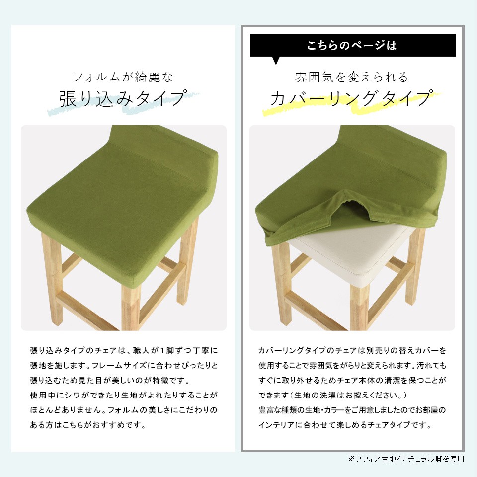 カウンターチェア 木製 背もたれ付き ハイスツール ブラック 黒 布