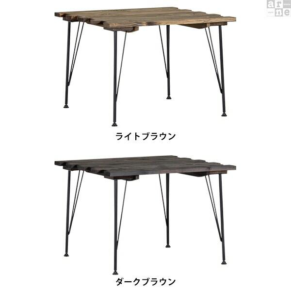 テーブル カフェテーブル レトロ 机 木 センターテーブル 2人用 ダイニングテーブル 2人 国産 アンティーク デスク｜arne｜02