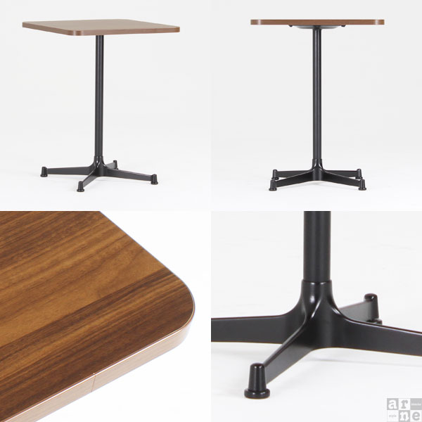 カフェテーブル センターテーブル ダイニングテーブル 正方形 一本脚 木製 cafe-SP01 55TD □｜arne｜04