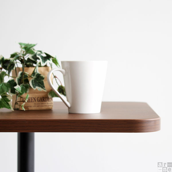 カフェテーブル センターテーブル ダイニングテーブル 正方形 一本脚 木製 cafe-SP01 55TD □ | arne | 09