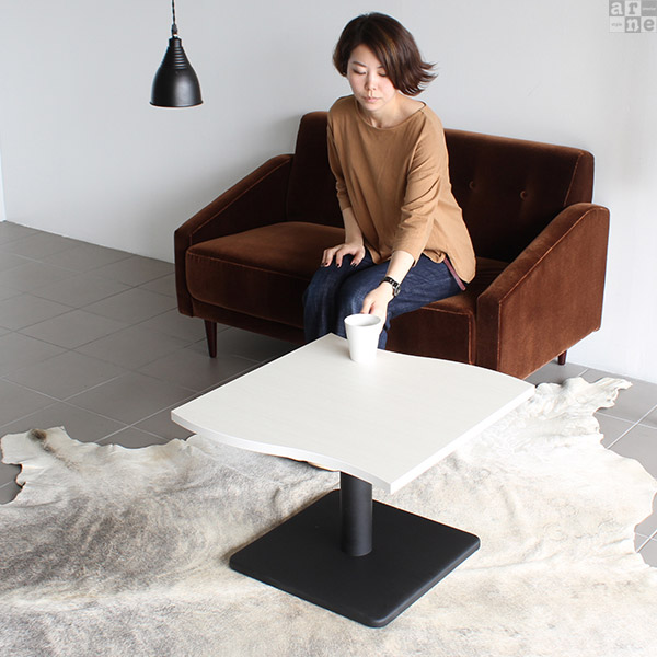 ミニテーブル 木製 白 ブラウン ローテーブル 小さめ ミニ 北欧 センターテーブル ホワイト リビングテーブル 一人用テーブル □ | arne | 06