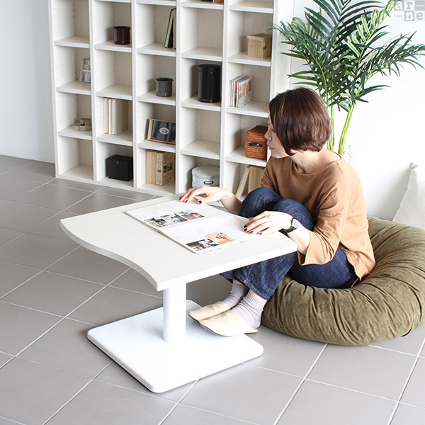 ミニテーブル 木製 白 ブラウン ローテーブル 小さめ ミニ 北欧 センターテーブル ホワイト リビングテーブル リビング □ | arne | 04