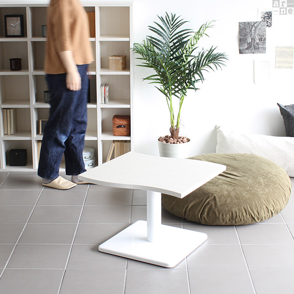 ミニテーブル 木製 白 ブラウン ローテーブル 小さめ ミニ 北欧 センターテーブル ホワイト リビングテーブル リビング □ | arne | 06