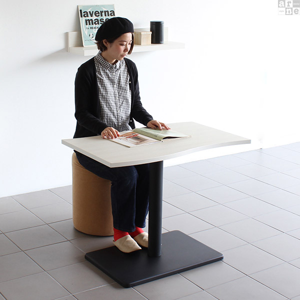 2人用 北欧 2人 二人用 ダイニング テーブル コーヒーテーブル カフェテーブル 1本脚 カフェ風 カフェ 食卓テーブル 2人掛け □ | arne | 05