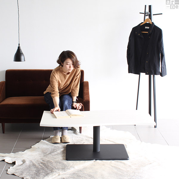 ローテーブル センターテーブル 幅120 リビングテーブル 120cm 北欧 座卓 ホワイト 白 木製 リビング テーブル おしゃれ ロー 《 | arne | 07