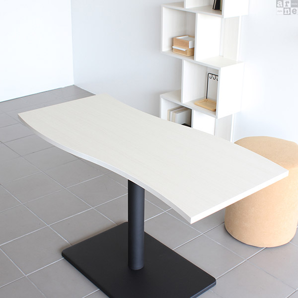 ダイニングテーブル 白 木製 4人 ダイニング テーブル コーヒーテーブル 北欧 横幅120 国産 カフェテーブル 1本脚 カフェ □ | arne | 05