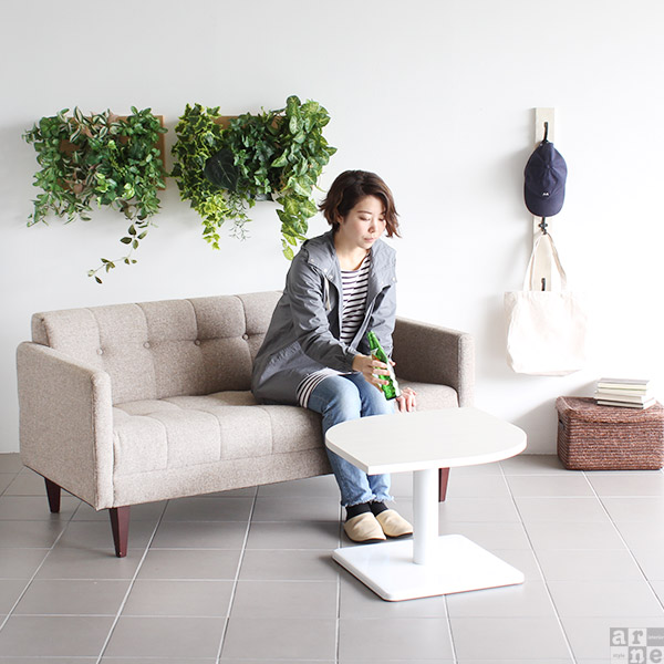 ローテーブル リビングテーブル 小さめ ミニ 白 コーヒーテーブル ミニテーブル センターテーブル 可愛い コンパクト 木製 □ | arne | 05