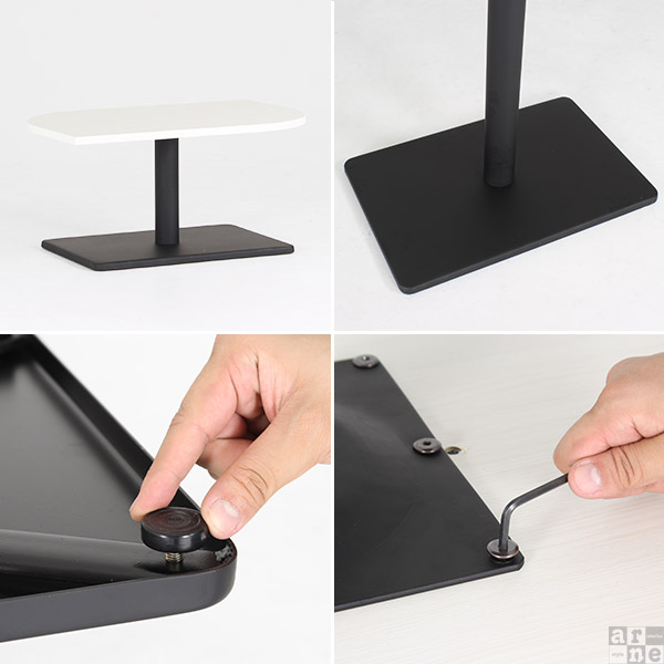 ローテーブル リビングテーブル 小さめ ミニ 北欧 センターテーブル おしゃれ 1本脚 コーヒーテーブル 可愛い ホワイト 《 | arne | 03