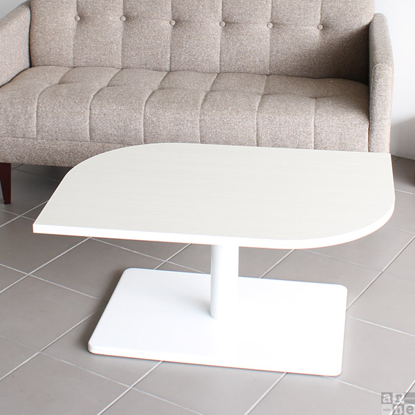 ローテーブル リビングテーブル 小さめ ミニ 北欧 センターテーブル おしゃれ 1本脚 コーヒーテーブル 可愛い ホワイト 《 | arne | 04